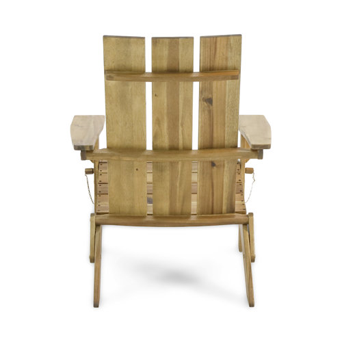 Solid Wood Folding Adirondack Chair 
